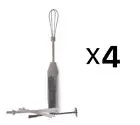 Norpro 5 Piece Deluxe Cordless Mini Mixer Set (4-Pack)