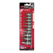 PK Tools Hex Bit Socket 3/8" & 1/4" dr Metric 6PT 10pc Set
