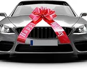 DAKLUNAR Car Bow 58cm Giant Big Red Bow for Car Birthday Large Gift Bow Red Bow Large Gift Bow Large Bow Car Large Bow 18th Birthday Car
