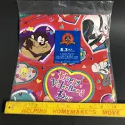 Vintage 1997 Looney Tunes Gift Wrap 2 Sheets Paper SEALED NEW Taz Bugs Pepe