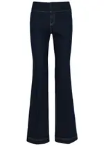 Alice + Olivia Slim Flared Jeans - Dark Blue - W30 W30