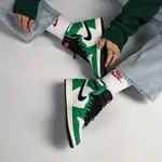 NIKE AIR JORDAN 1 RETRO HIGH OG GS 大童 FD1437-031 黑綠 灰白 女