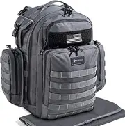 Dinictis Dad Diaper Bag, Mens Diaper Bag Backpack with Diaper Changing Mat, Military Diaper Backpack