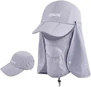 icolor Foldable Fishing Hat Sun Cap for Men Women,UPF50+ Sun Protection Baseball Golf Ponytail Hats