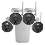 Swann SecureAlert 4K Security Kit with 4 Wi-Fi Cameras and NVR Tower