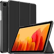 For Samsung Galaxy Tab A7 Cover, Tab SM-T500 / SM-T505 10.4 2020 Case Folio Leather Smart Magnetic Flip Stand Case Cover (Black)