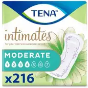 Tena Intimates Moderate Absorbency Incontinence Pads, 216 Ct 100 % Breathable
