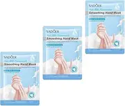 3 Pieces Hand Peeling Mask Exfoliating Hand SPA Dry Hand Personal Care, Rose