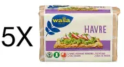Wasa Knäckebröd Swedish Norwegian Crispbread Knekkebrød Havre Oats Flatbread 5X