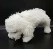 NEW Yassa Poodle Handmade by Natalya Push Kareva, White Fur Brown Eyes