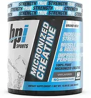 BPI Sports Micronized Creatine, 60 Servings, Unflavored, 0.3 Kilograms