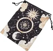 [Kisangel] Tarot Card Storage Bag Drawstring Pouch for Tarot Cards Stylish Design Secure Closure for Jewelry
