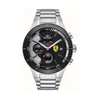 在飛比找蝦皮商城優惠-【Ferrari 法拉利】賽車急速碳纖維面盤設計質感鋼帶腕錶
