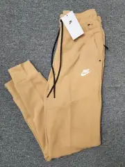 Nike Sportswear Tech Fleece Tan Gold Men's Joggers Pants Sz Small (CU4495-722)