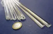 Acrylic Half Round Extruded Rods Clear .375" (3/8") x 6 FT Lengths, 10 Pcs 60 Ft