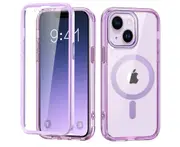 iPhone 14 Plus Case,Shockproof Phone Case ,Scratch-Resistant Back Cover-Light Purple