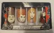 Disney Hocus Pocus Sanderson Sisters Halloween Glassware Set of 4 10oz