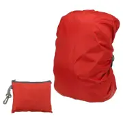 35L Backpack Rain Cover with Drawstring Bag, Oxford Cloth, S, Red
