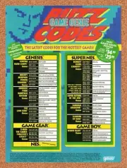 1994 Game Genie Buzz Codes Original Advertisement / Retro Wall Art v6