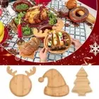 Smooth Surface Elk Snacks Plate Cartoon Pattern Appetizer Tray Fruit