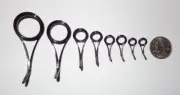 New Set of 8 Fuji ICYSG Titanium Plated SIC Fishing Rod Spinning Guides (30-8)