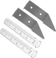 FONDOTIN Rain Gauge for Garden Water Gauge for Rain Rain Measure Gauge Outdoor Sprinkler Rain Gauge Rain Gauge with Stainless Steel Holder
