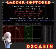 Diablo 2 D2R SCLadderETH 4-5 OS ThresherPC/SWITCH/PS