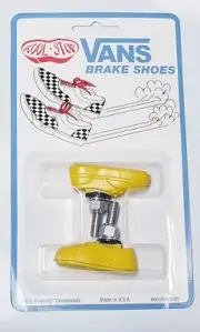 OLD SCHOOL BMX KOOL STOP VANS BRAKE PADS SHOES YELLOW
