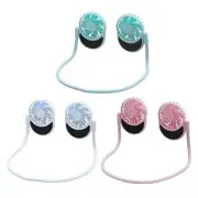 3 Speeds Hanging Neck Fan Rechargeable Sports Neck Leafless Fan Gift for Teacher