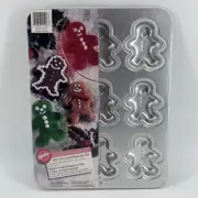 NEW OLD STOCK Wilton 1995 Bite Size Gingerbread Boy Man Cookie/Jello Pan Mold