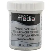 DecoArt Media Texture Sand Paste 4oz-White DMM23