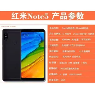 【鴻運電子】全新未拆封 紅米 Note5 台版 八核/5.99吋/4G/64G雙卡雙待