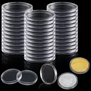 50PC Direct Fit Airtight 40.6mm American Silver Eagle 1Oz Coin Holders Capsules