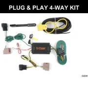 CURT 2006-2012 Ford Fusion All Custom Wiring Harness, 4-Way Flat Output