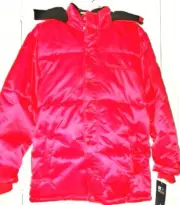 Nautica boy Hoodie coat Jacket Size XL 18 20 Y red Puffer Black Fleece Lined New
