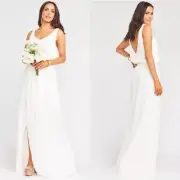 NWT Show Me Your Mumu Kendall Maxi Dress in Wedding Cake Chiffon Small MSRP $148
