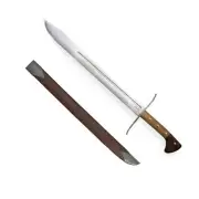 Condor Tool & Knife, Messer Sword, 21.5 in Blade, Hickory & Walnut Handle,