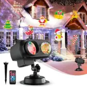 Christmas Projector Lights Outdoor Holiday Projector with Remote Control Timer