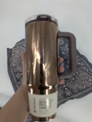 New Stanley cup The Quencher Protour Tumbler 30 oz polish rose gold