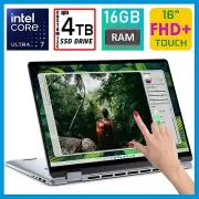 Dell 16 7640 16" FHD 2-in-1 Intel Core ULTRA 7 155H Custom Upto 4TB SSD 16GB RAM