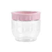 plastic sealed can with lid grain container storage pot kitchen box for dry food oatmeal rice (size s pink)