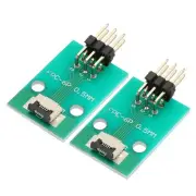 2pcs FFC FPC Connector Board 5 Pin Double Row Right Angle Pin Header Adapter