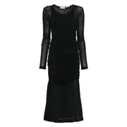 [Bite Studios] Bite Studios Rigel Layered Gathered Dress XS BLACK