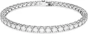 [Swarovski] Matrix Tennis Bracelet Collection, White Crystals in a Rhodium or Gold-Tone Plated Setting