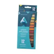 Artist Soft Pastel Set, 12-Pieces, Earthtone - colorful pastel sticks for