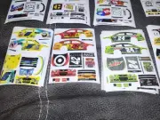 Lot#4(34) HO Scale Lexan NASCAR Vinyl Stick On Decals