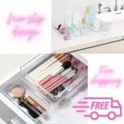 25 PCS Clear Plastic Drawer Organizers 4 Size Versatile Bathroom Trays Storage