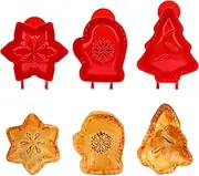 VasedGins Christmas One-Press Hand Pie Maker, Mini Hand Pie Maker, Dough Presser Pocket Pie Molds, Baking Hand Pie Molds for Christma Party Home Potluck