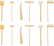 TOPPERFUN 2sets Zen Garden Tools Rakes for Sand Table Zen Rake Crafts for Desk Meditation Sand Tray Accessories