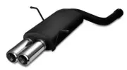 muffler for BMW E46 6 cyl Saloon 320i 110kW 1998-2005 Double Tips 80mm